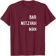Bar Mitzvah Man Jewish Teen Bar Mizva T-Shirt - T-Shirt | Maroon