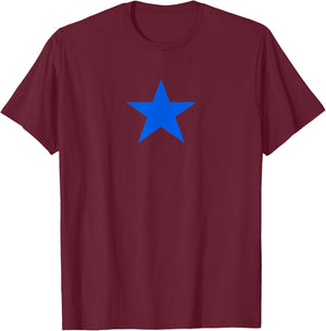 Blue Star T-Shirt - T-Shirt | Maroon