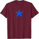Blue Star T-Shirt - T-Shirt | Maroon