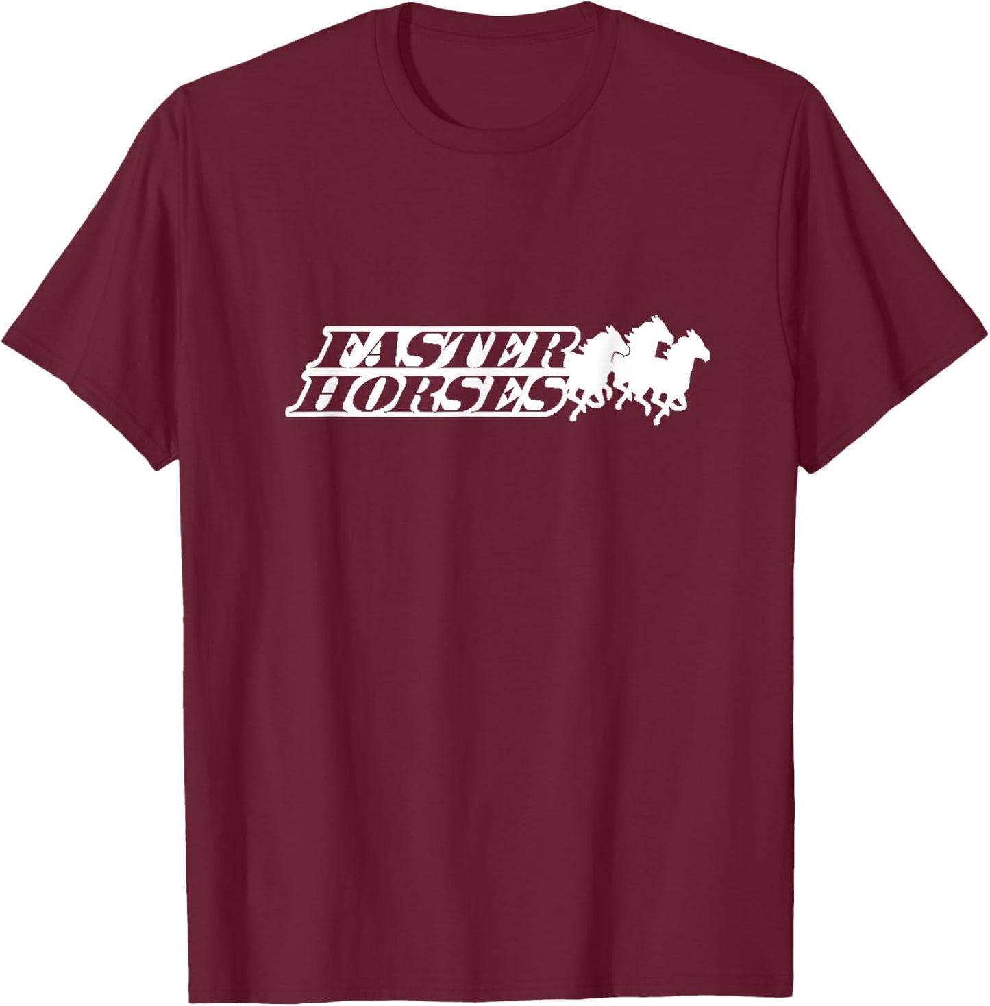 Faster Horses Festival T-Shirt - T-Shirt | Maroon