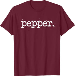 Matching Halloween Couples Salt And PEPPER Easy Costume Gift T-Shirt - T-Shirt | Maroon