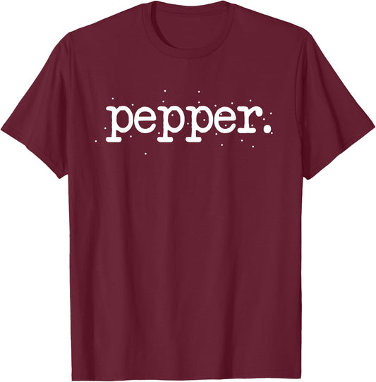 Matching Halloween Couples Salt And PEPPER Easy Costume Gift T-Shirt - T-Shirt | Maroon