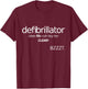 Defibrillator Funny Pronunciation Guide Shirt T-Shirt - T-Shirt | Maroon