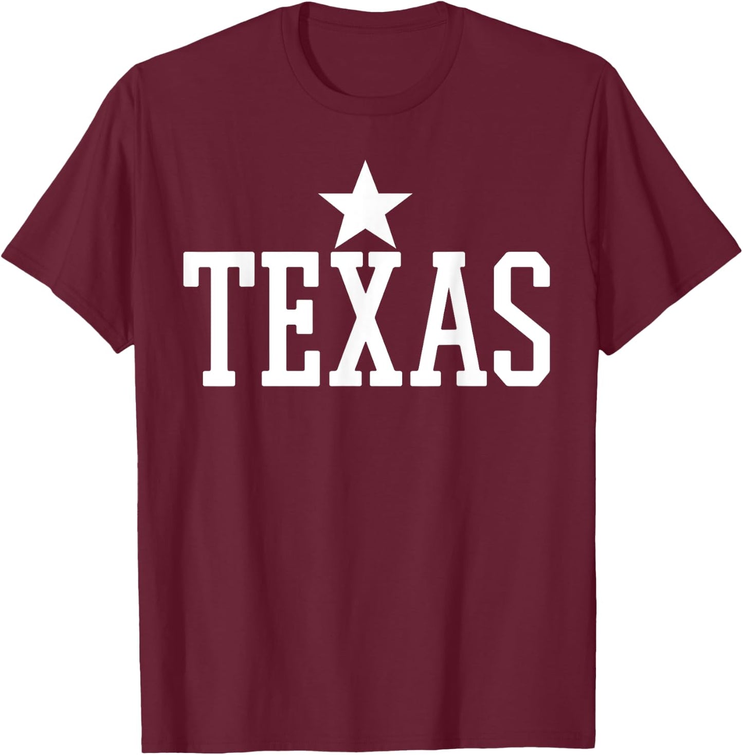 Texas Shirt US Country State Souvenir Vintage Gift T-Shirt - T-Shirt | Maroon