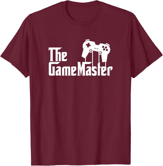 Funny Christmas Gift Parody The Game Master Godfather Gamer T-Shirt - T-Shirt | Maroon