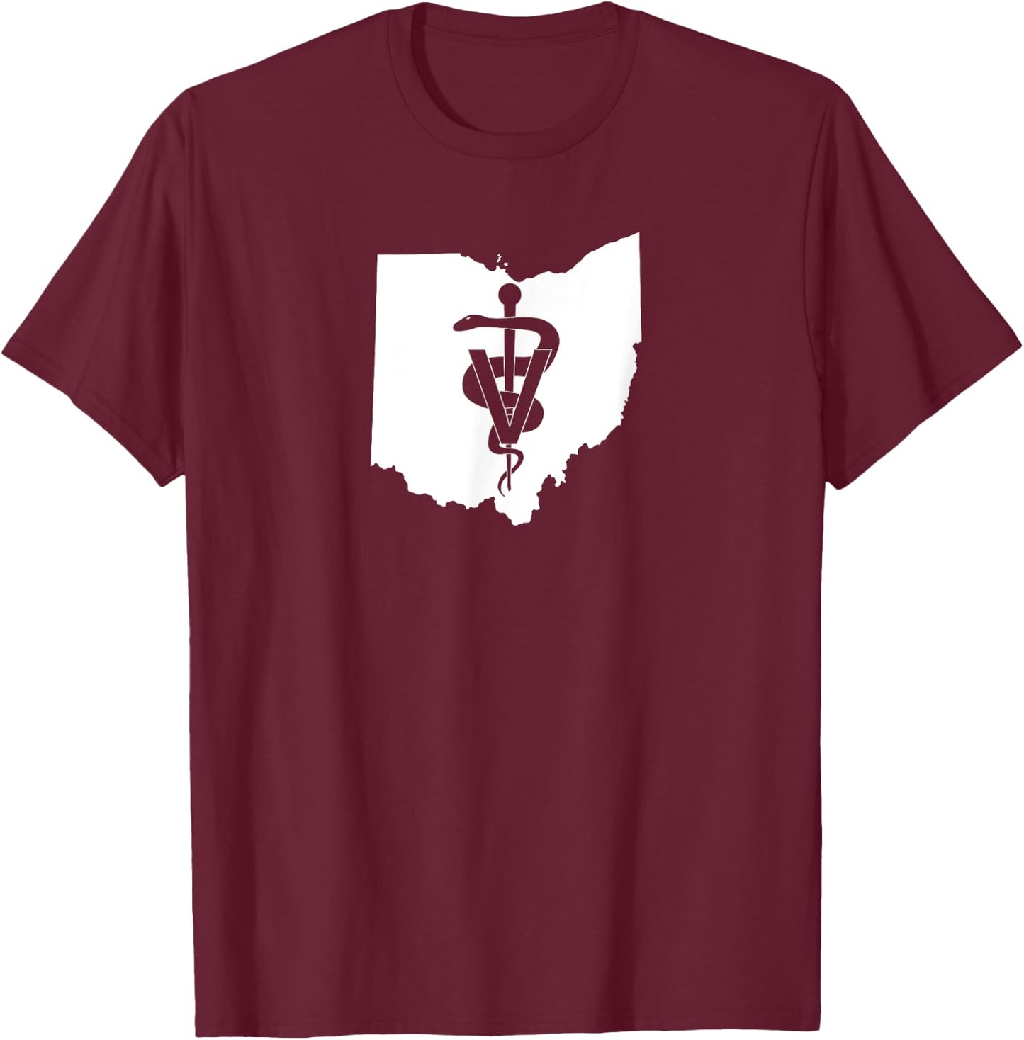 Ohio Veterinary Medicine Vet Tech Clinic T-Shirt - T-Shirt | Maroon