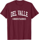 Del Valle High School HS El Paso TX Retro Sports T-Shirt - T-Shirt | Maroon