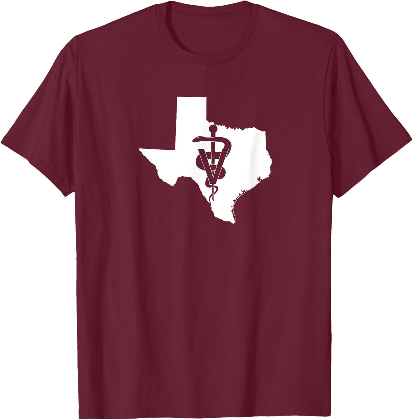 Texas Veterinary Medicine Vet Tech Clinic T-Shirt - T-Shirt | Maroon