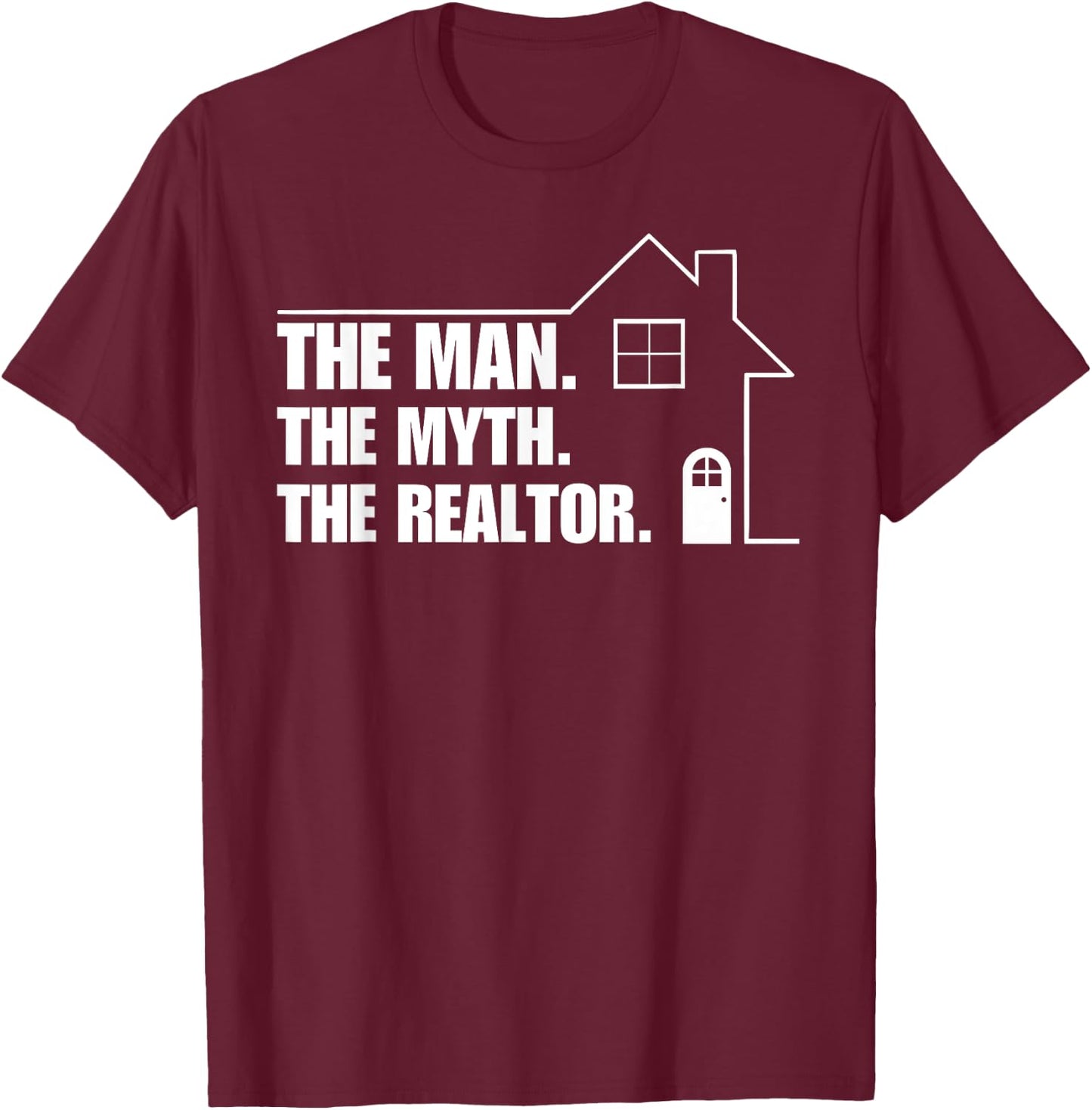 Real Estate Design For Realtor Men Real Estate Agent T-Shirt - T-Shirt | Maroon