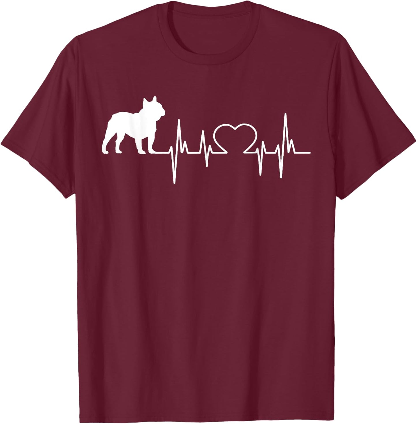 French Bulldog Frenchie Dog Women Girls Kids T-Shirt - T-Shirt | Maroon