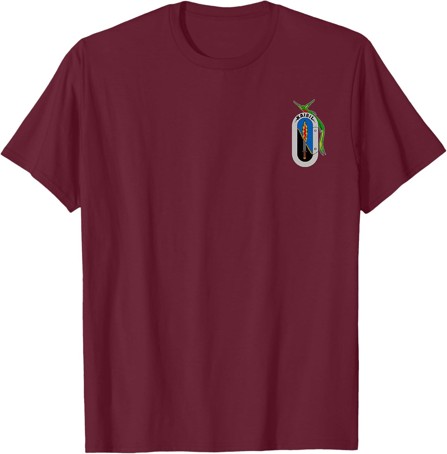Guatemalan Army Kaibil Special Forces T-Shirt - T-Shirt | Maroon
