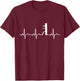 Wing Chun I ECG Martial Arts Heartbeat Wooden Dummy Ip Man T-Shirt - T-Shirt | Maroon