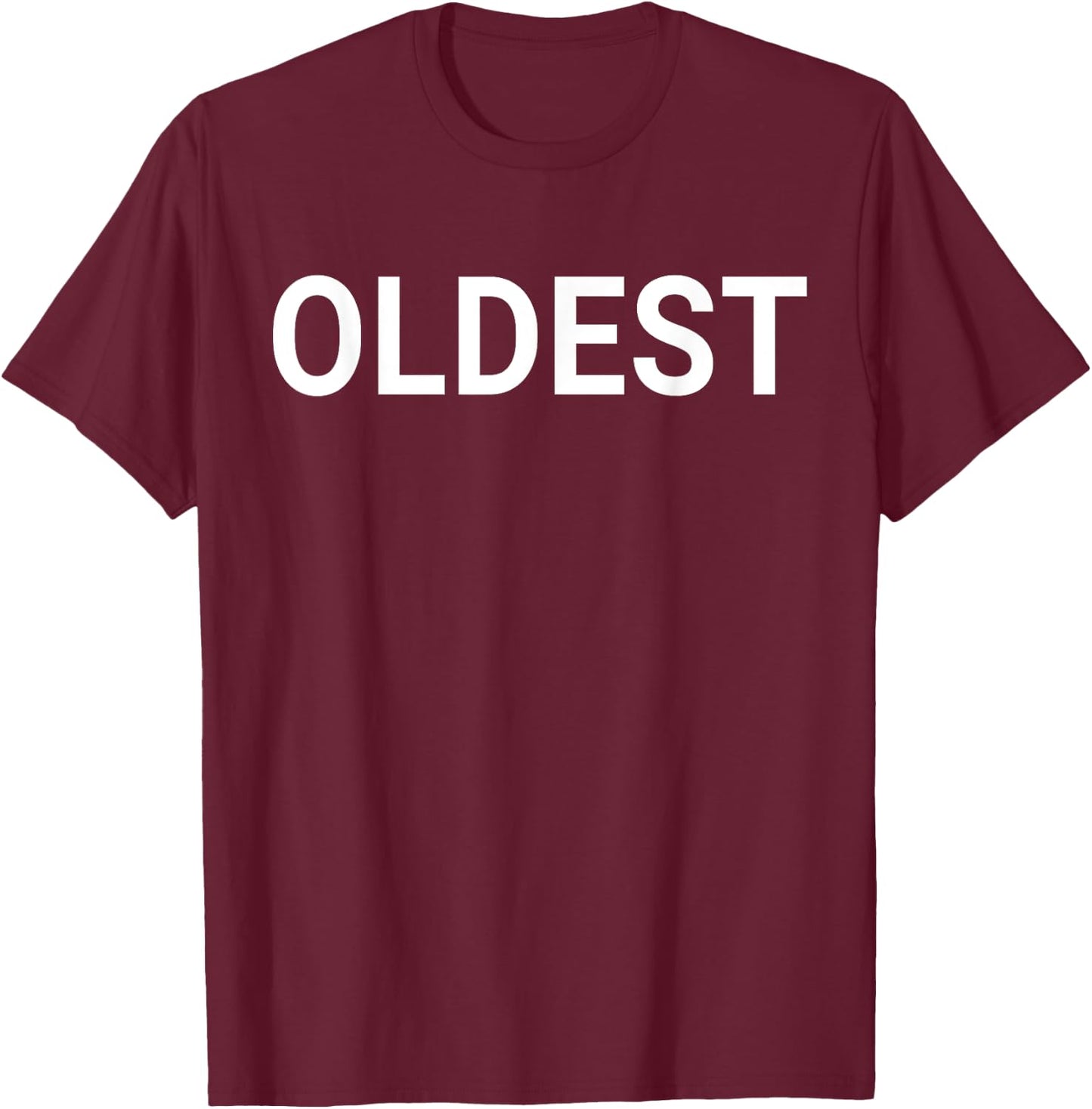 Oldest Child | Middle Child | Youngest Child Shirt Matching T-Shirt - T-Shirt | Maroon