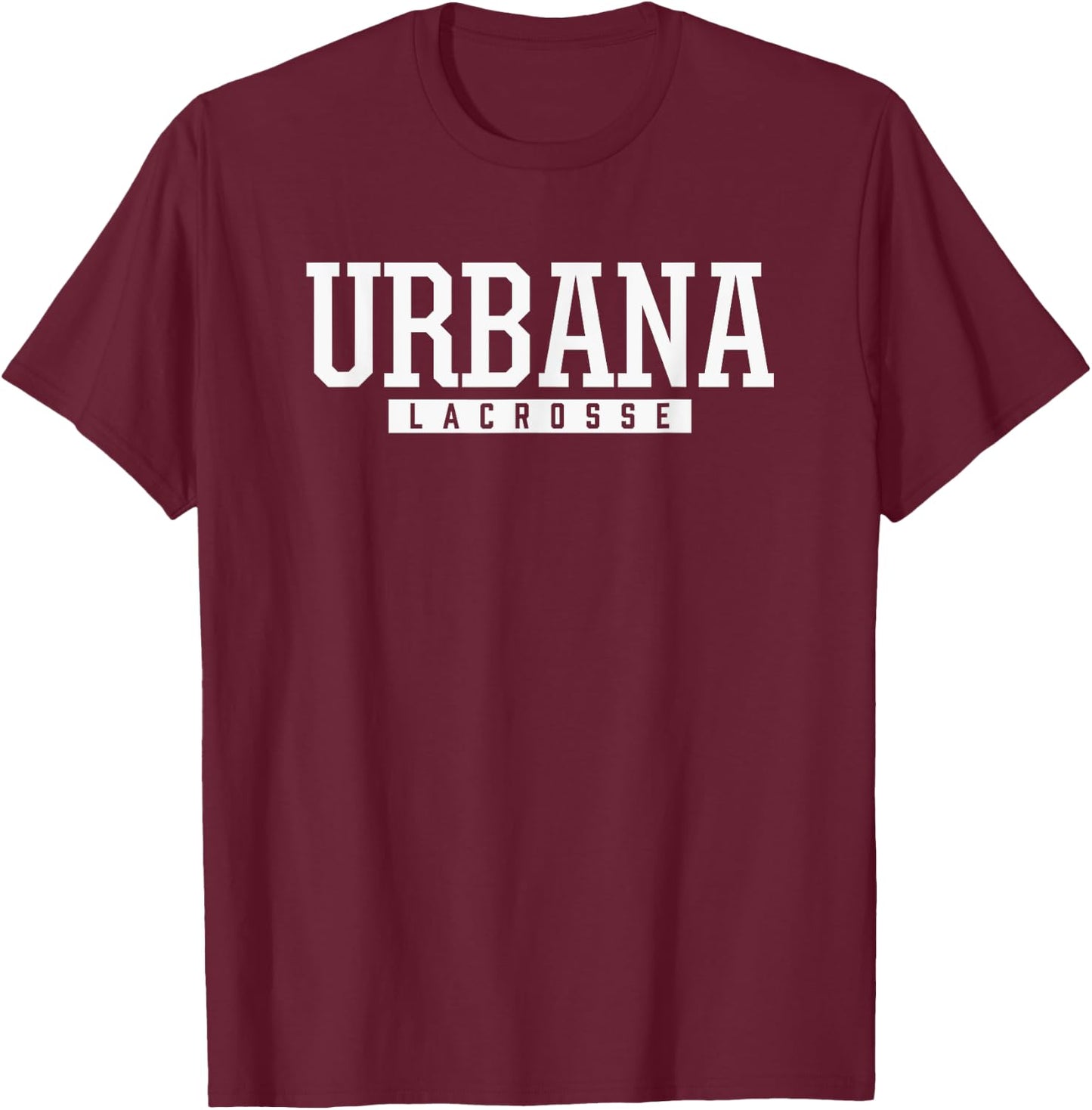 Urbana High School Lacrosse T-Shirt - T-Shirt | Maroon