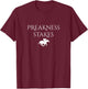 Preakness Horse Racing Shirts , Stakes Apparel T-Shirt - T-Shirt | Maroon