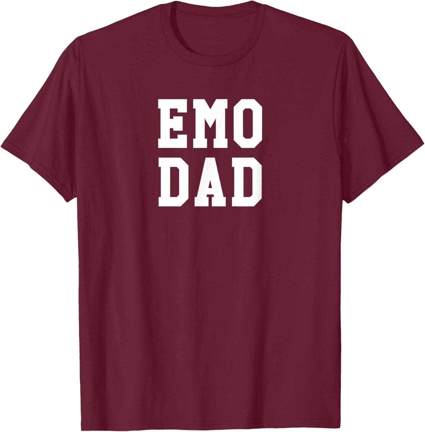 Funny Emo Dad Shirt | Goth Punk Music Scene Father T-Shirt - T-Shirt | Maroon