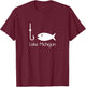 Lake Michigan Fishing - Chicago T-Shirt - T-Shirt | Maroon