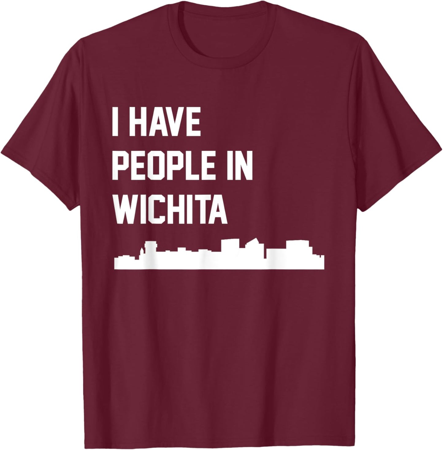 Wichita Kansas T-Shirt - T-Shirt | Maroon