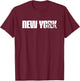 Mountain Bike New York - NY MTB T-Shirt - T-Shirt | Maroon