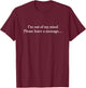 I'm out of my mind please leave a message Funny T Shirt T-Shirt - T-Shirt | Maroon