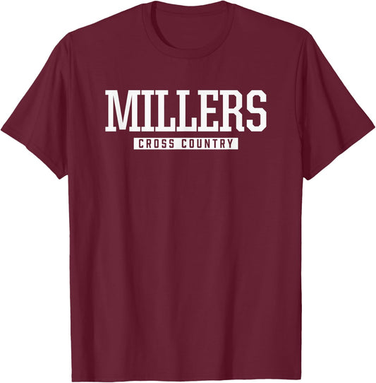 Yukon Millers Cross Country HS T-Shirt - T-Shirt | Maroon