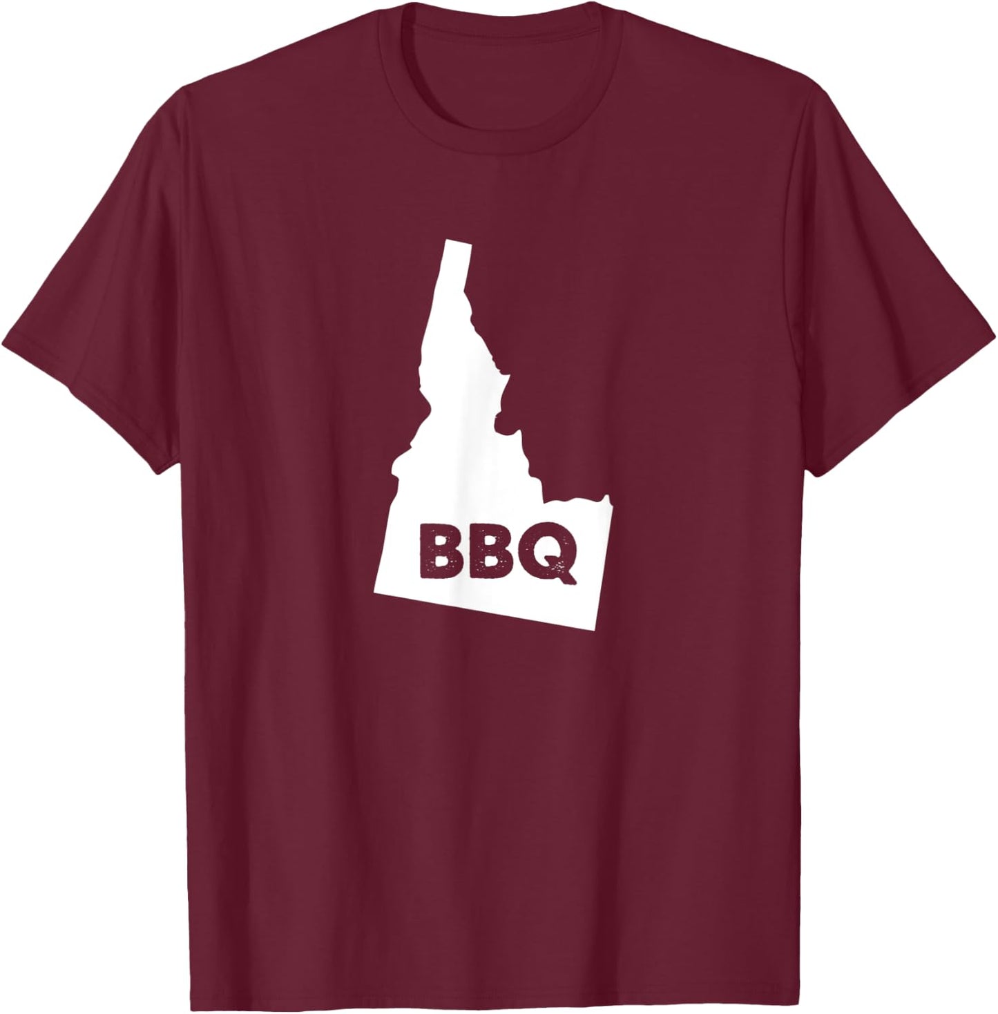 Idaho BBQ Home State Pride Barbecue Grill T-Shirt - T-Shirt | Maroon