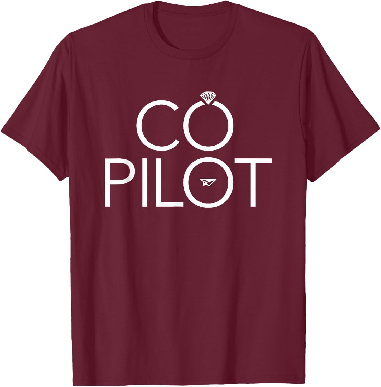 Aviation Pilot Ka. Co Pilot Wife Airplane Aviation T-Shirt - T-Shirt | Maroon