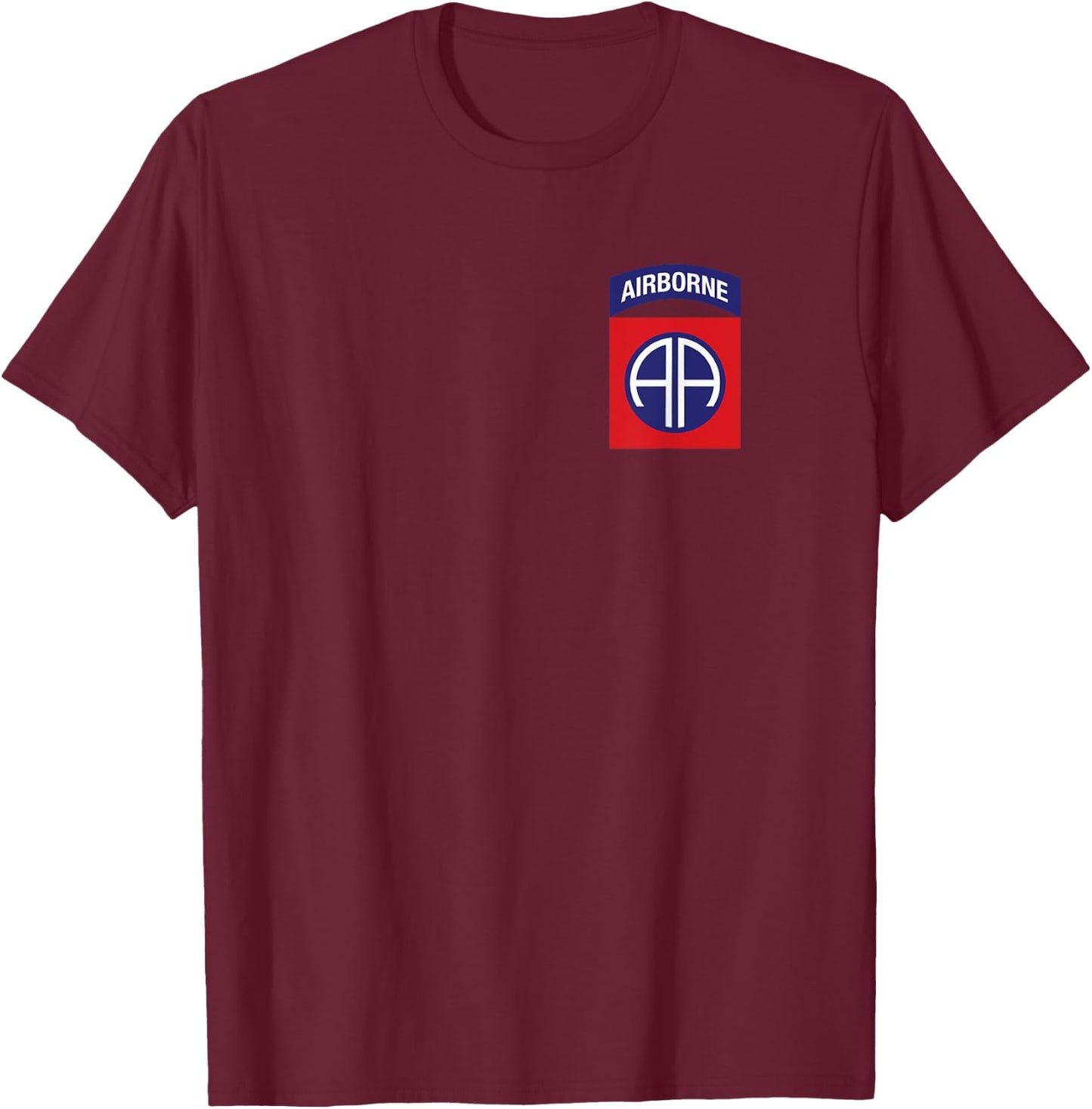 Never Underestimate An Old Man Who Is Also An 82nd Airborne T-Shirt - T-Shirt | Maroon