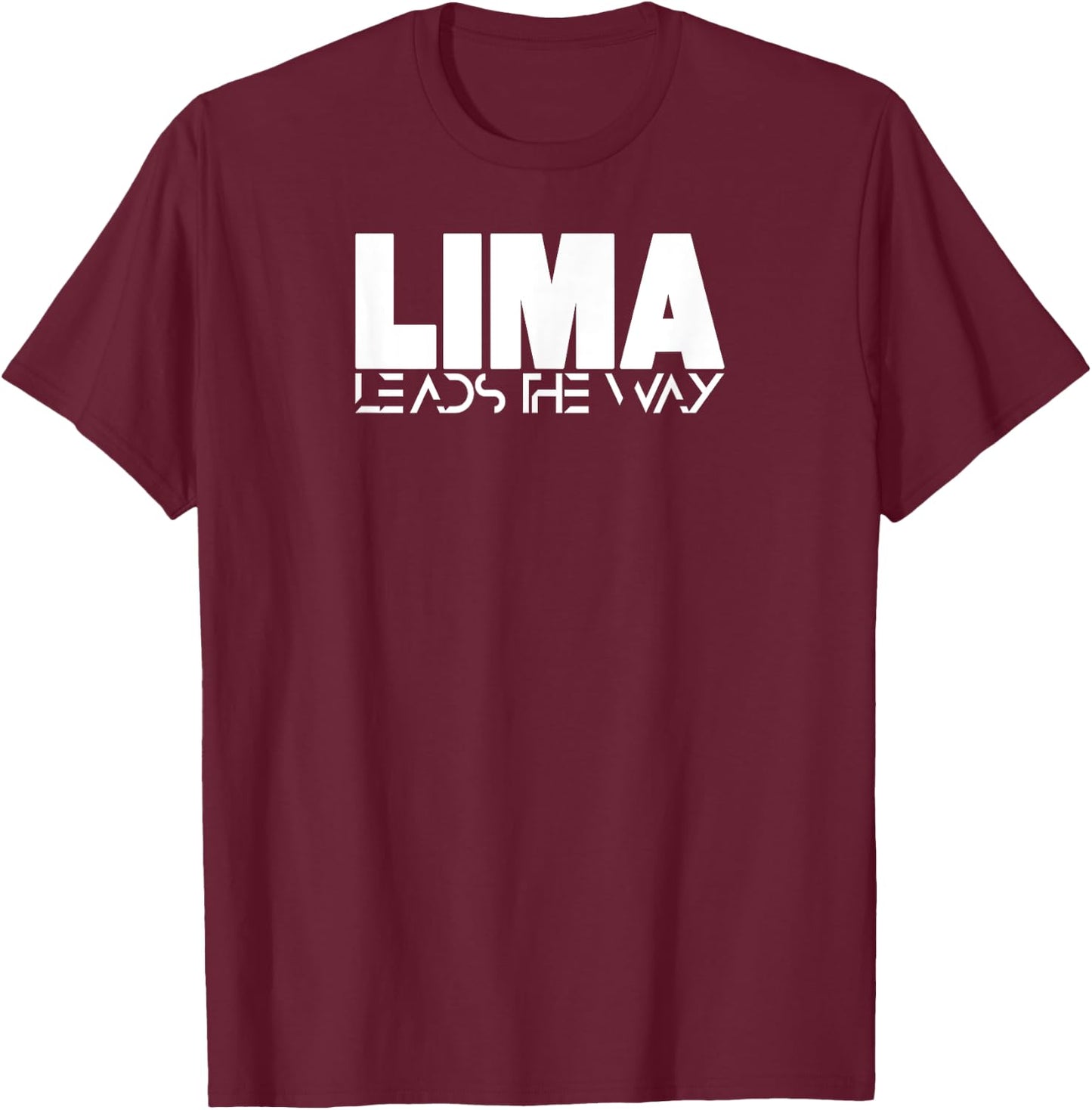 Lima Leads the Way South Carolina Military College T-Shirt - T-Shirt | Maroon