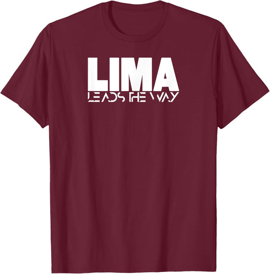 Lima Leads the Way South Carolina Military College T-Shirt - T-Shirt | Maroon