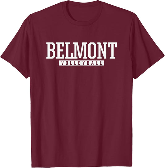 Belmont High School Volleyball T-Shirt - T-Shirt | Maroon
