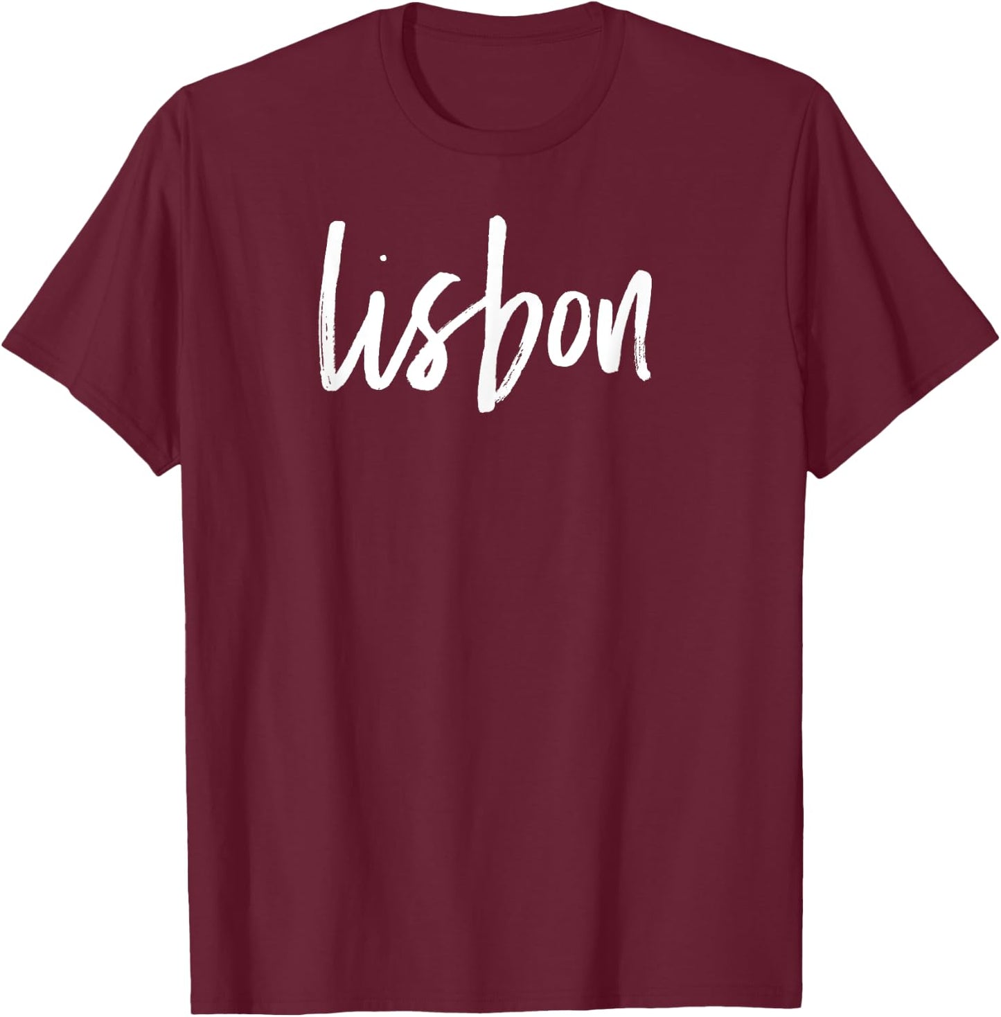 Lisbon Capital of Portugal T-Shirt - T-Shirt | Maroon