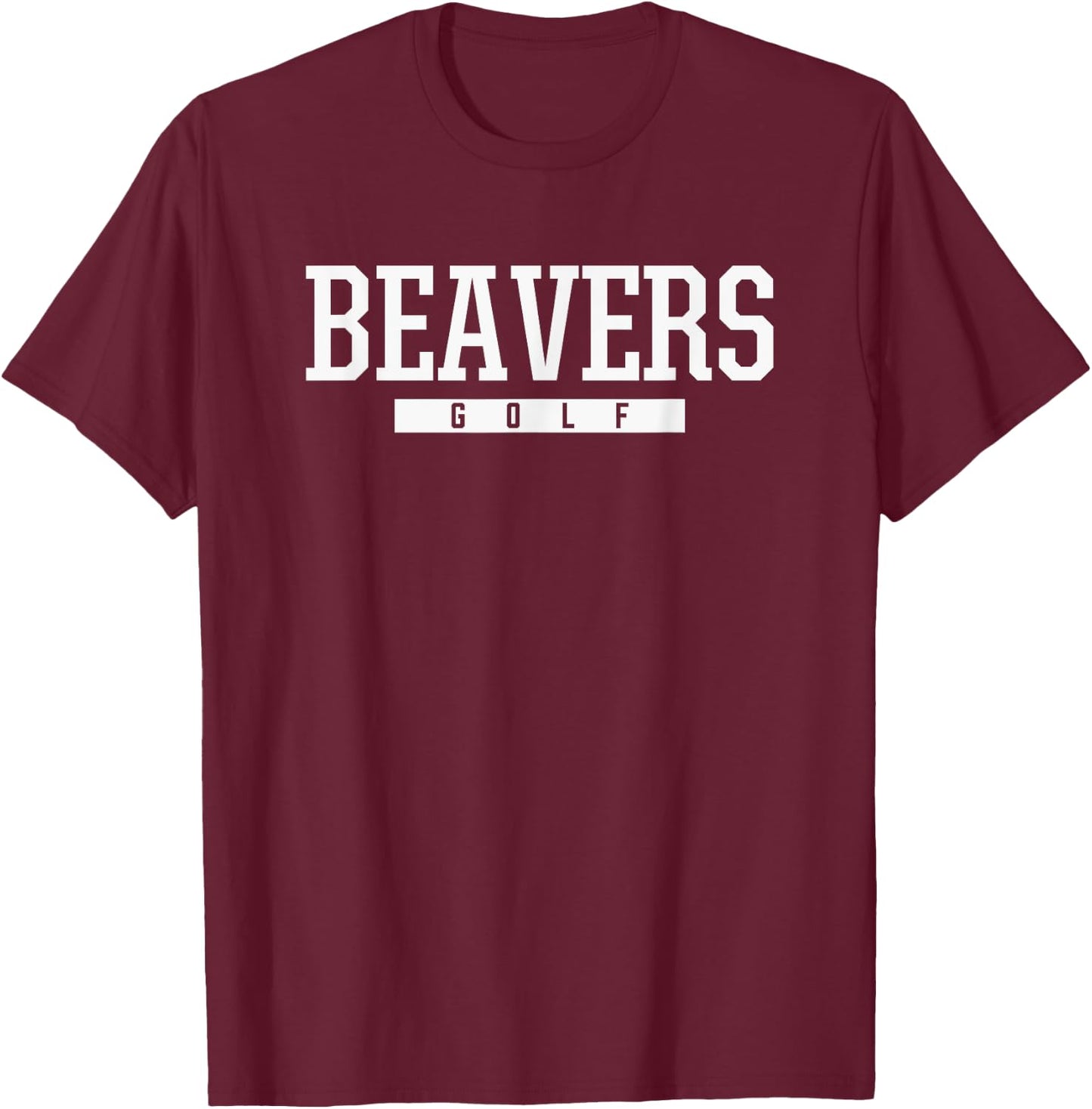 Lakeside Beavers Golf HS T-Shirt - T-Shirt | Maroon