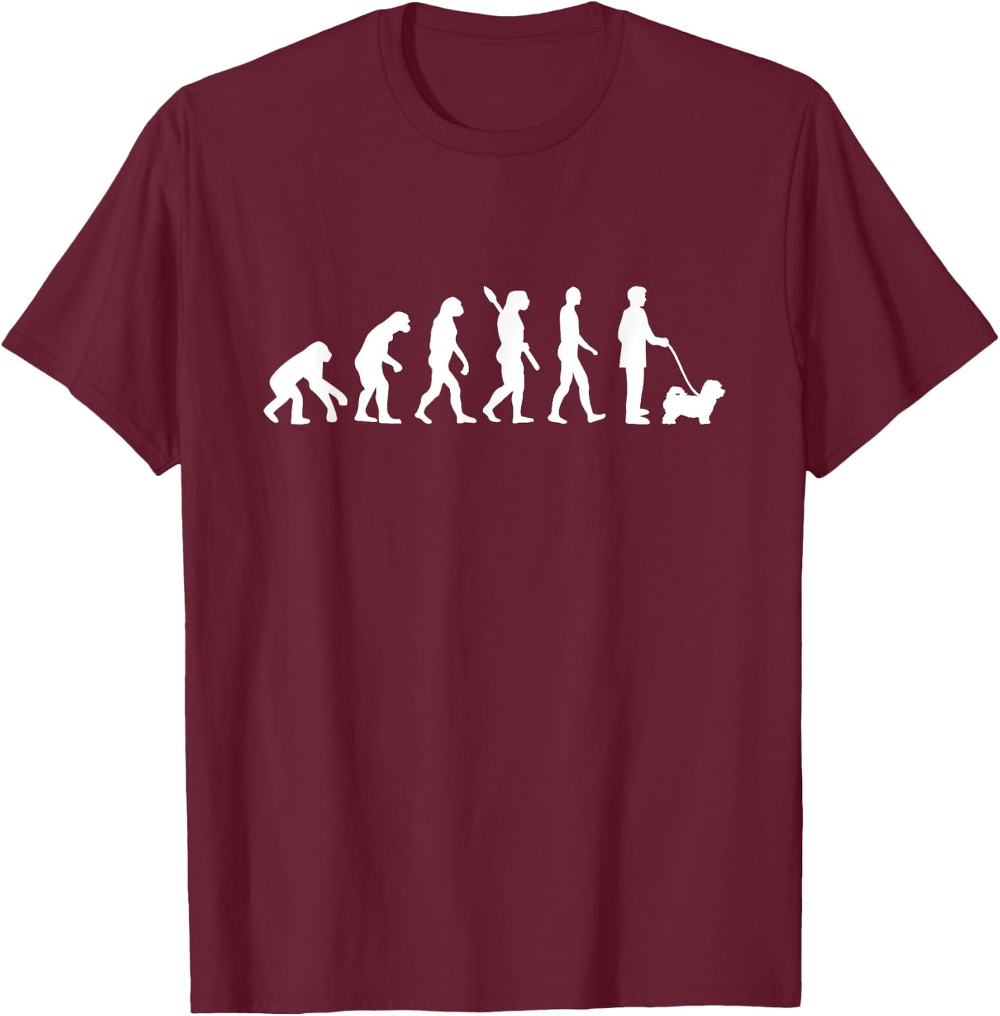 Maltipoo evolution T-Shirt - T-Shirt | Maroon