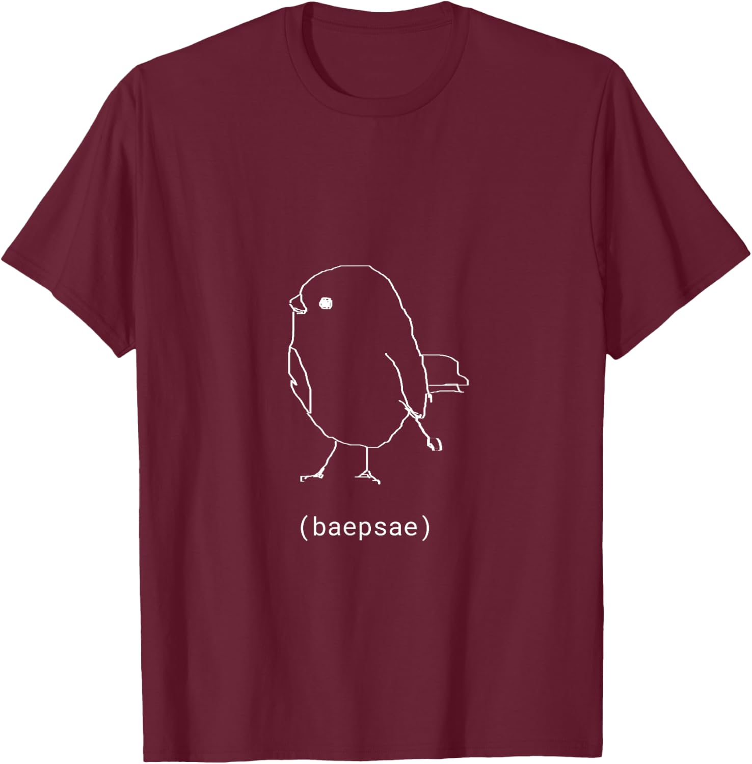 Crowtit Bird (Baepsae) T-Shirt - T-Shirt | Maroon