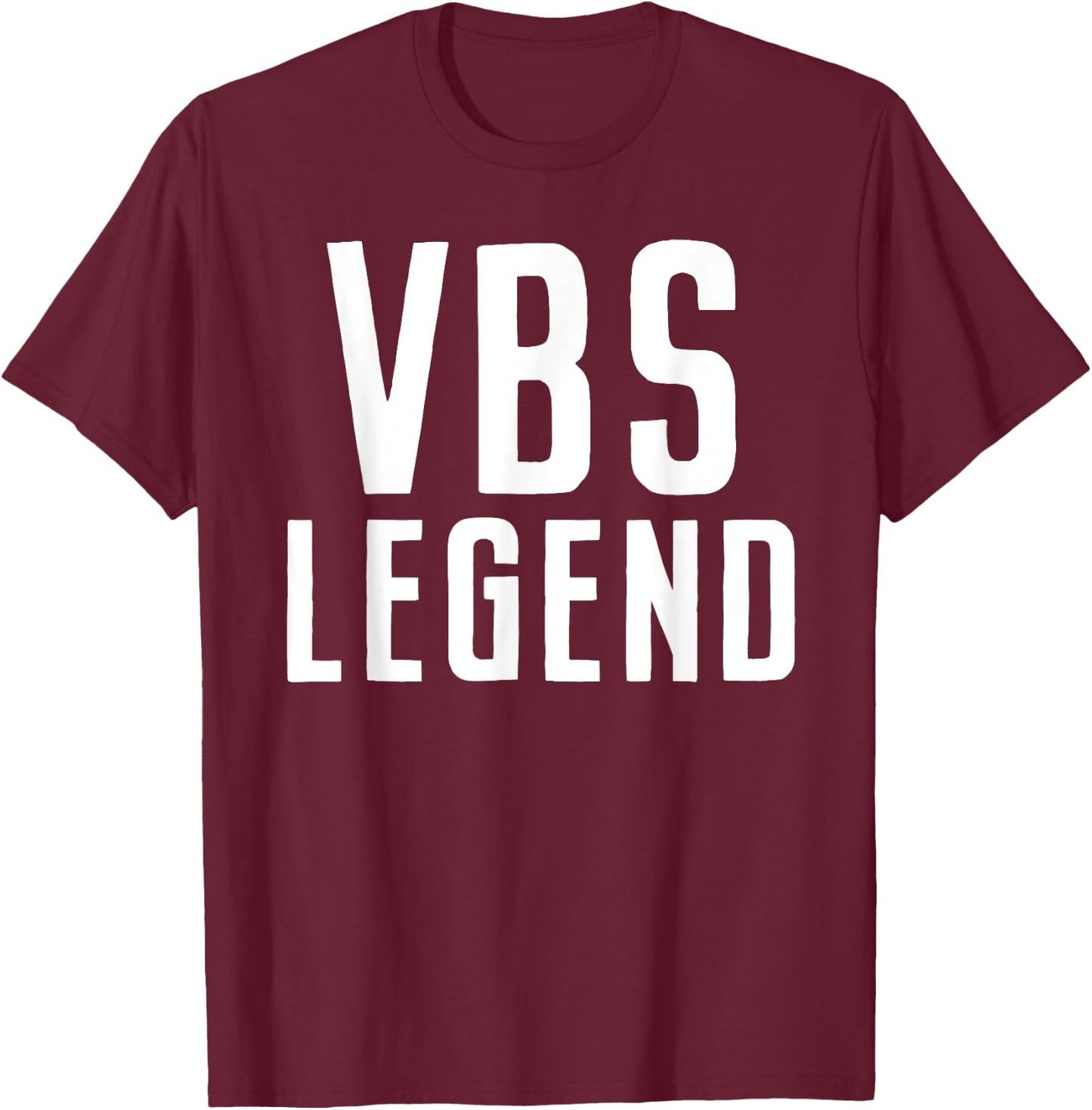 VBS Legend I Love Vacation Bible School 2025 Cute Christian T-Shirt - T-Shirt | Maroon