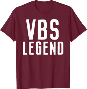 VBS Legend I Love Vacation Bible School 2025 Cute Christian T-Shirt - T-Shirt | Maroon