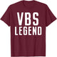 VBS Legend I Love Vacation Bible School 2025 Cute Christian T-Shirt - T-Shirt | Maroon