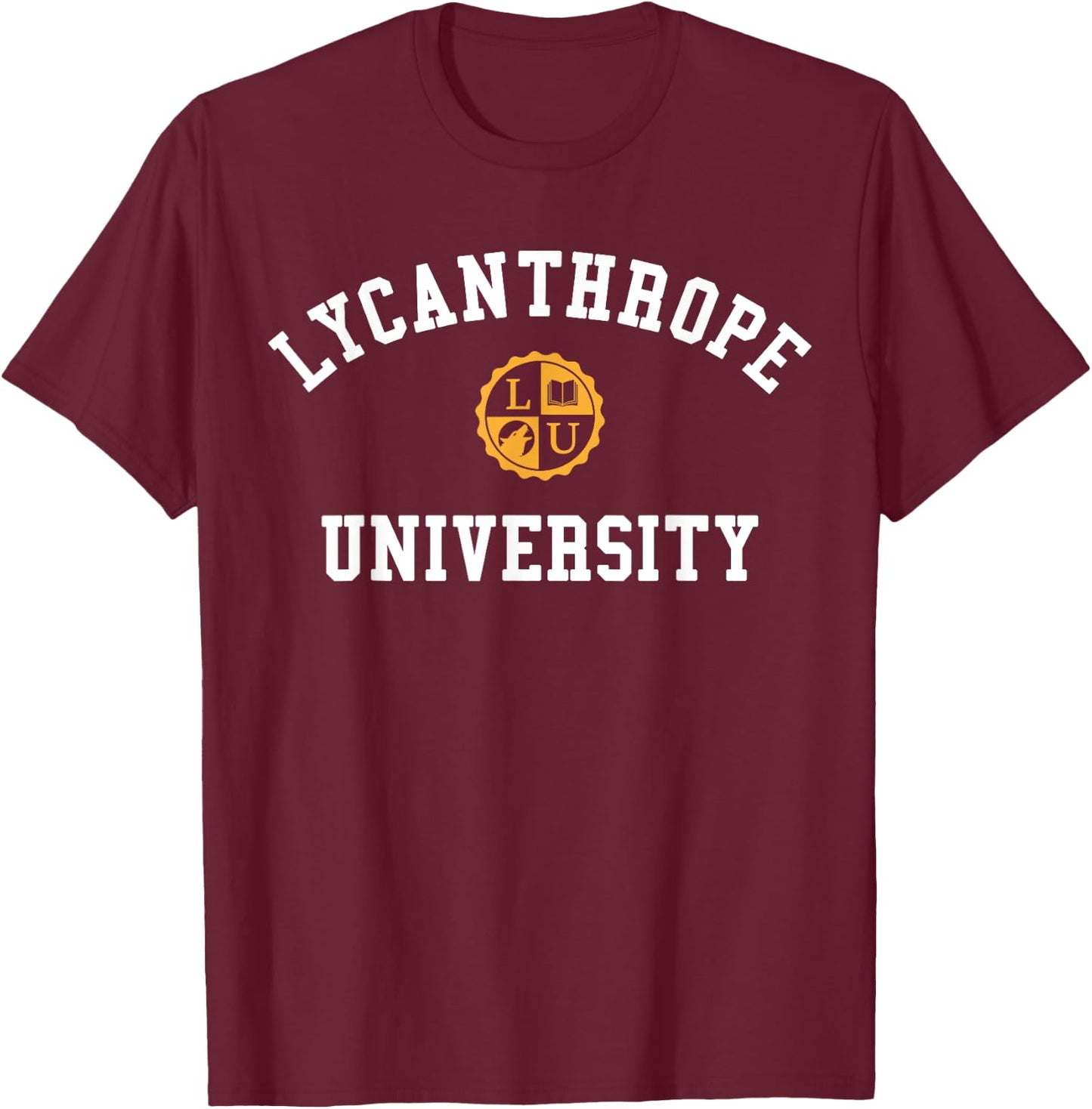 Lycanthrope | Funny Halloween Werewolf Lycan T-Shirt - T-Shirt | Maroon