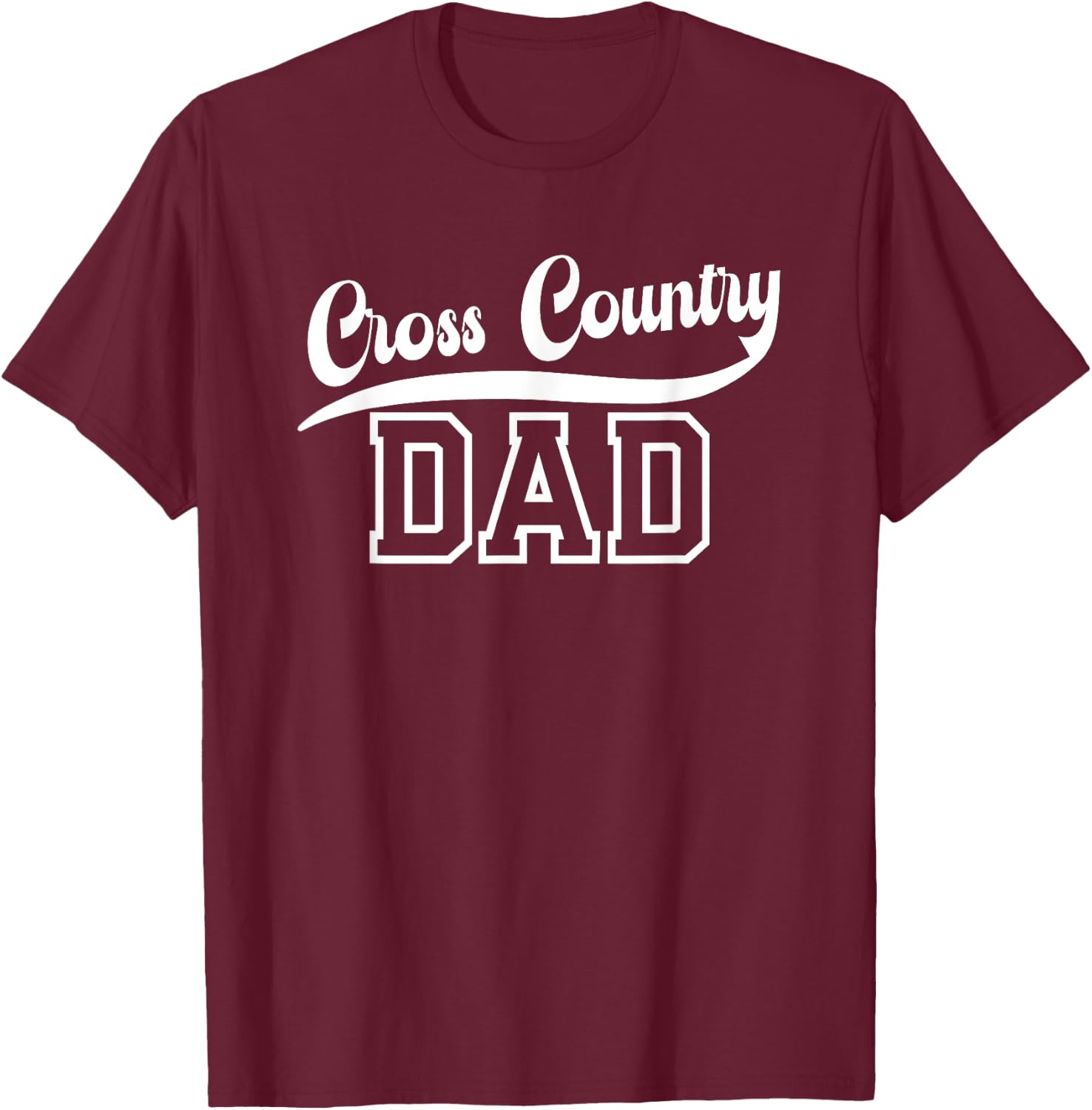 Cross Country Dad Of A Cross Country Runner Father XC Dad T-Shirt - T-Shirt | Maroon