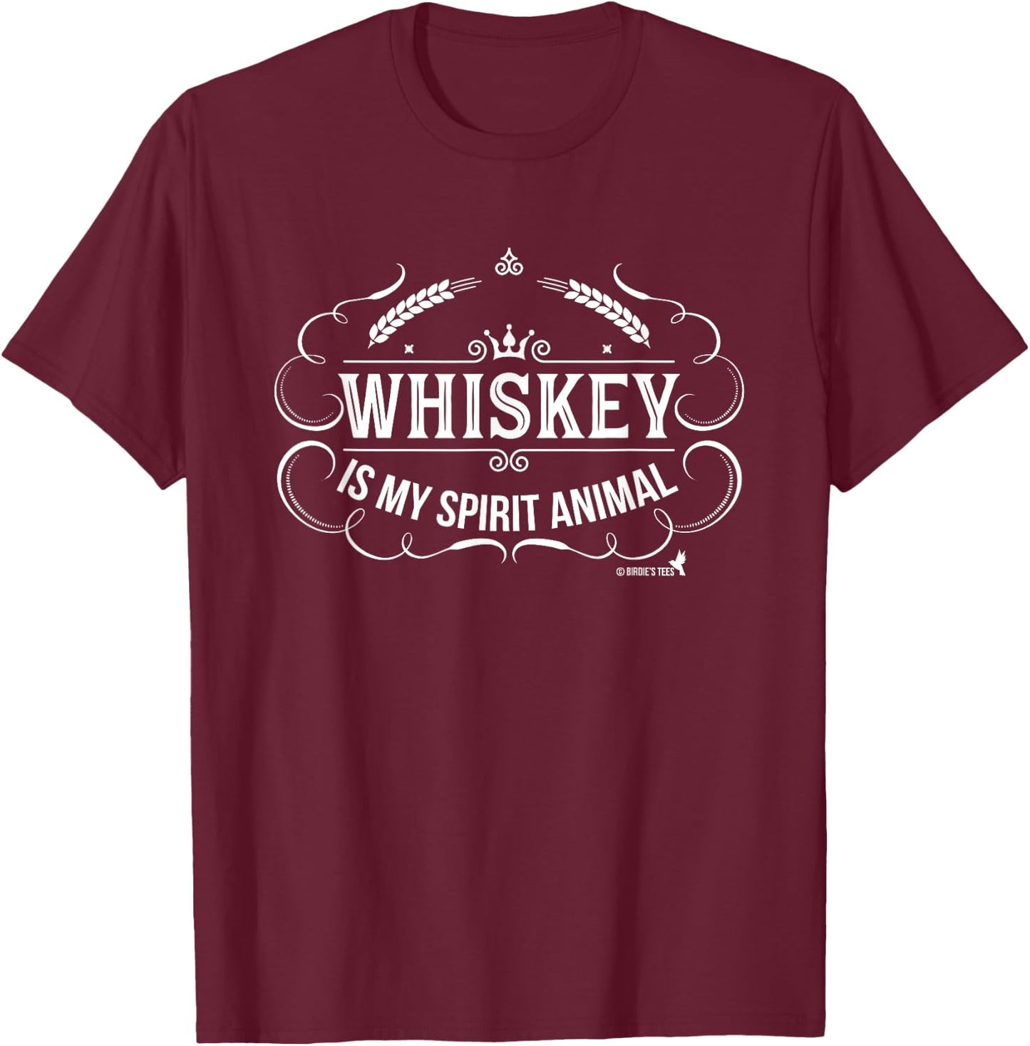 Whiskey is my Spirit Animal T-Shirt - T-Shirt | Maroon