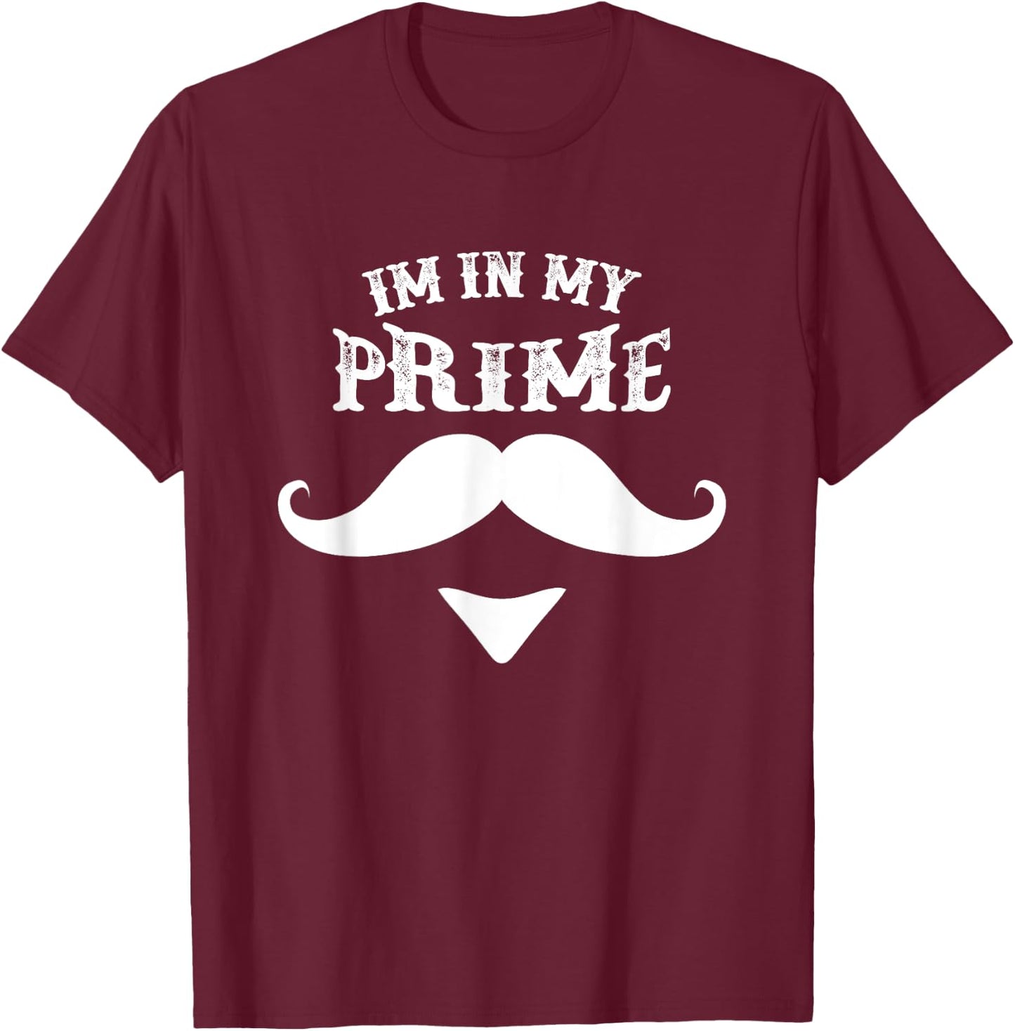 I'm on my Prime Western Doc Holiday with Moustache T-Shirt - T-Shirt | Maroon