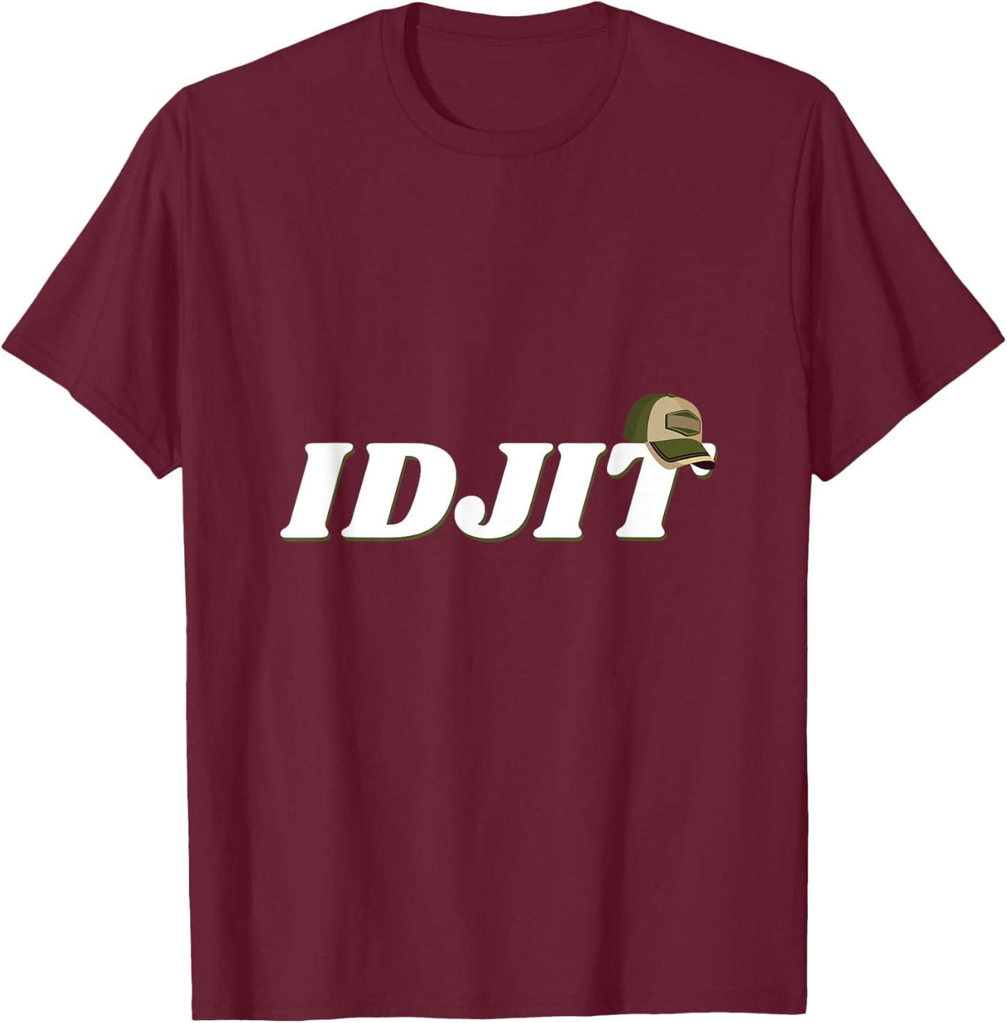 Idjit SPN Bobby Saying T-Shirt - T-Shirt | Maroon