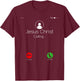 Jesus Christ Calling Christian Faith Religion Graphic Themed T-Shirt - T-Shirt | Maroon