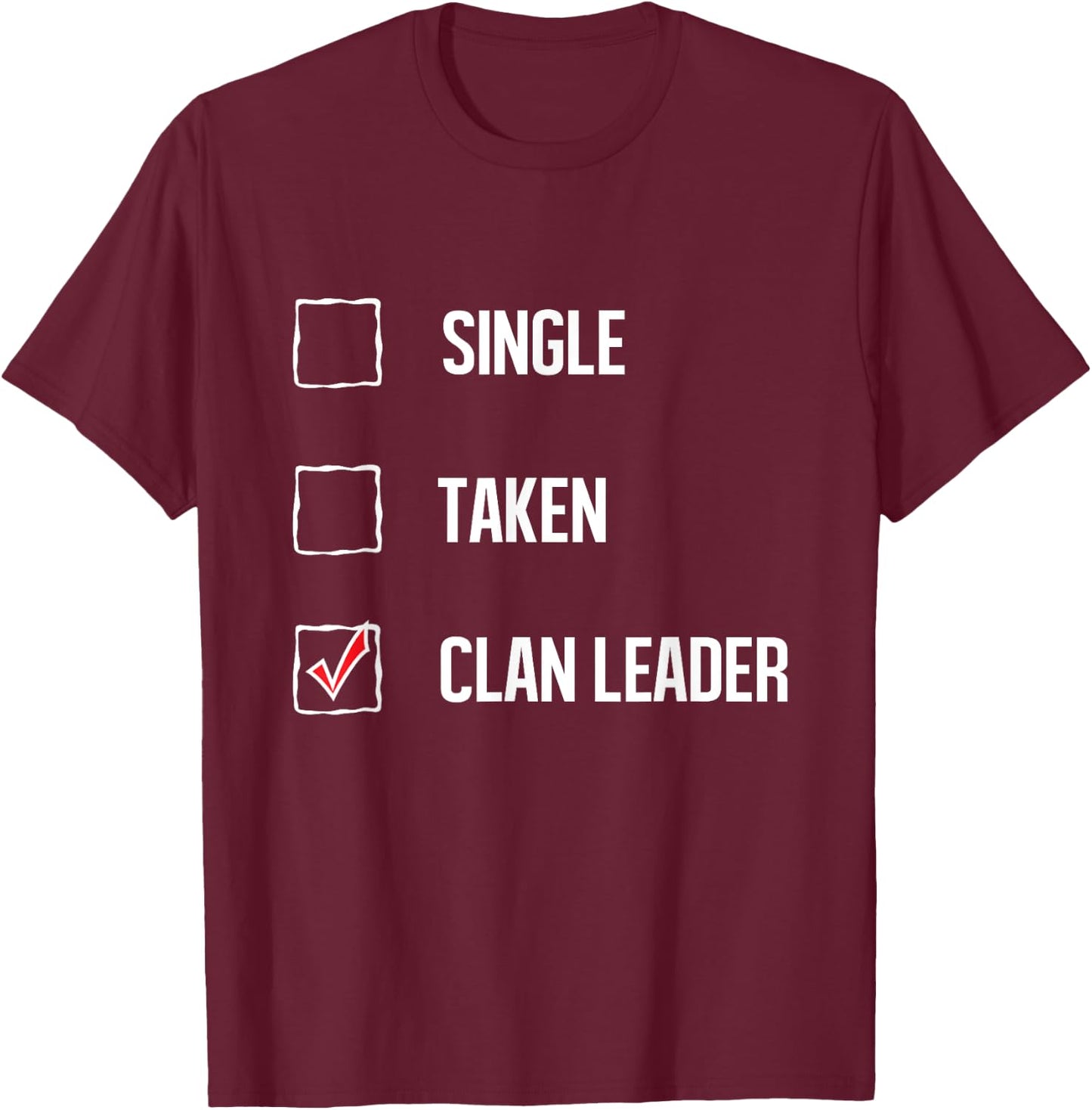 Clan Leader Gift Gamers of Clash Women Men T-Shirt - T-Shirt | Maroon