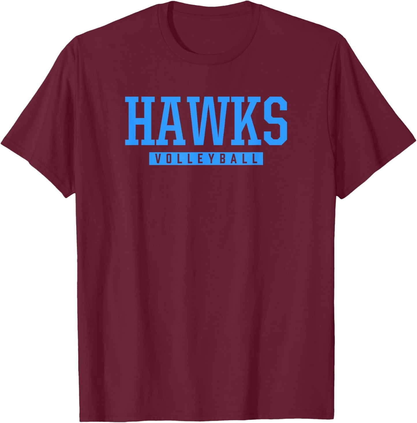 Gila Ridge Hawks Volleyball HS T-Shirt - T-Shirt | Maroon