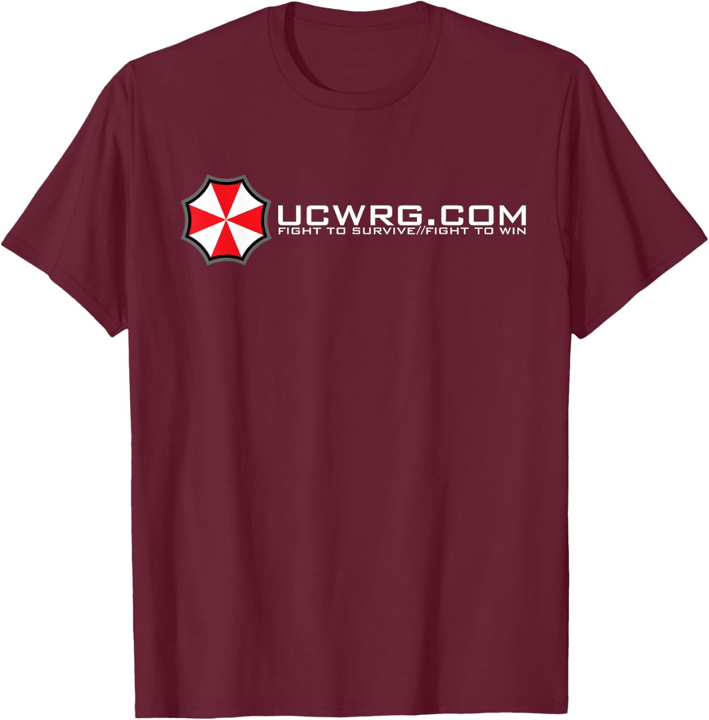 Umbrella Corporation Website , Fight to Survive T-Shirt - T-Shirt | Maroon