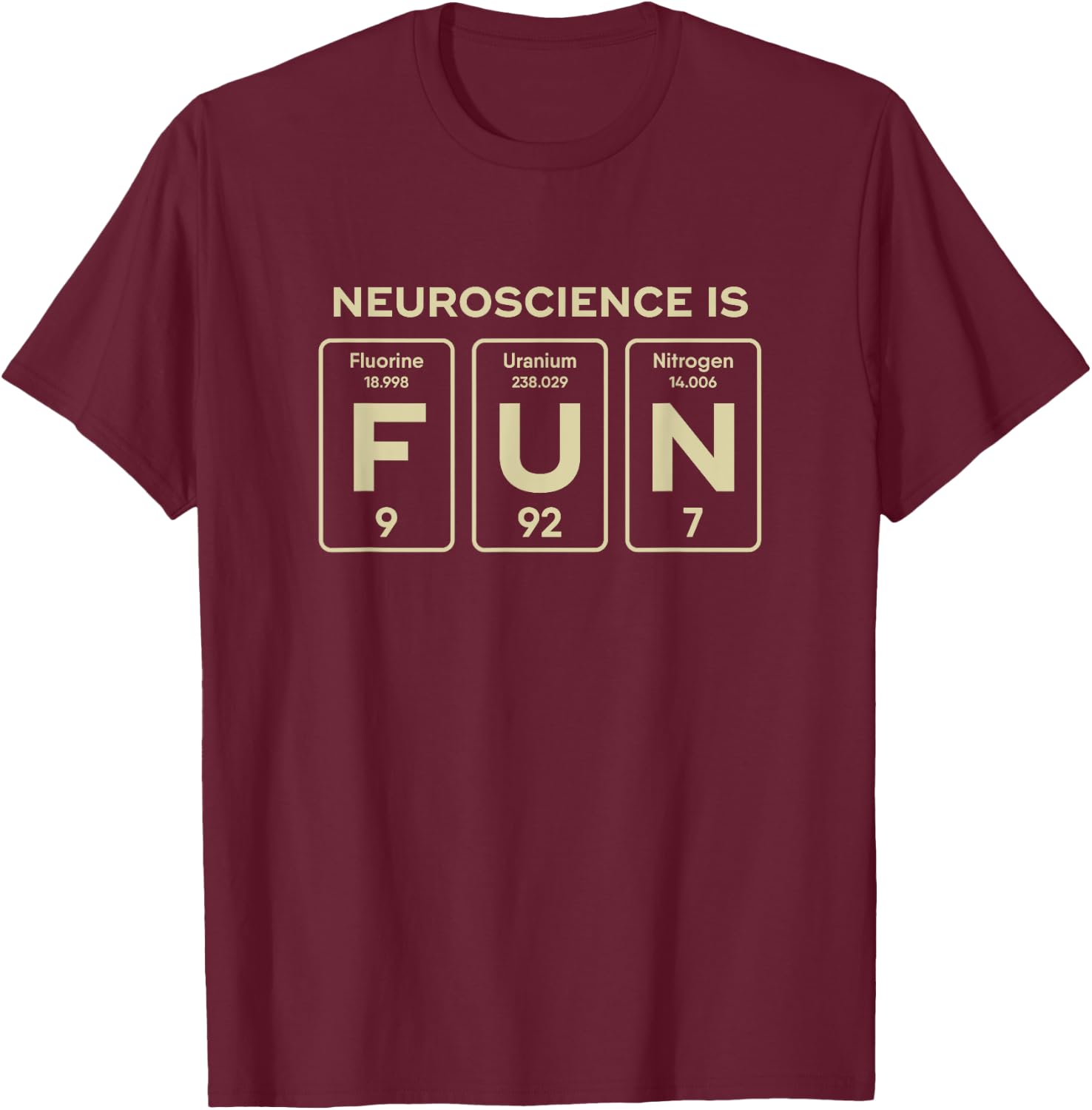 Neuroscience Major Neuroscientist Graduation Gift T-Shirt - T-Shirt | Maroon