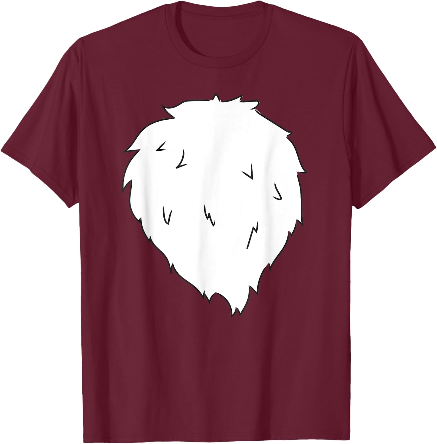 Fox Costume Cute Fox Belly Halloween Costume Shirt T-Shirt - T-Shirt | Maroon