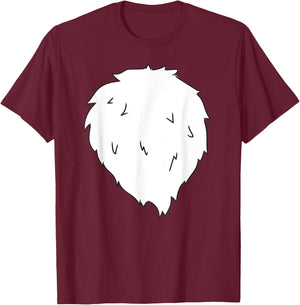 Fox Costume Cute Fox Belly Halloween Costume Shirt T-Shirt - T-Shirt | Maroon